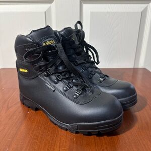 ASOLO Sunrise Black Leather Hi-Top Men's Outdoor Hiking Boot AS-405M Size 8.5